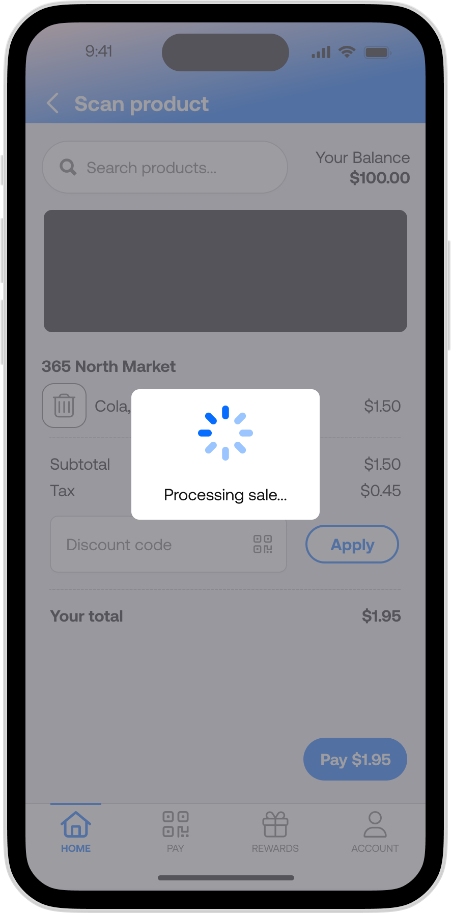 365 Pay - Scan and Pay Processing 