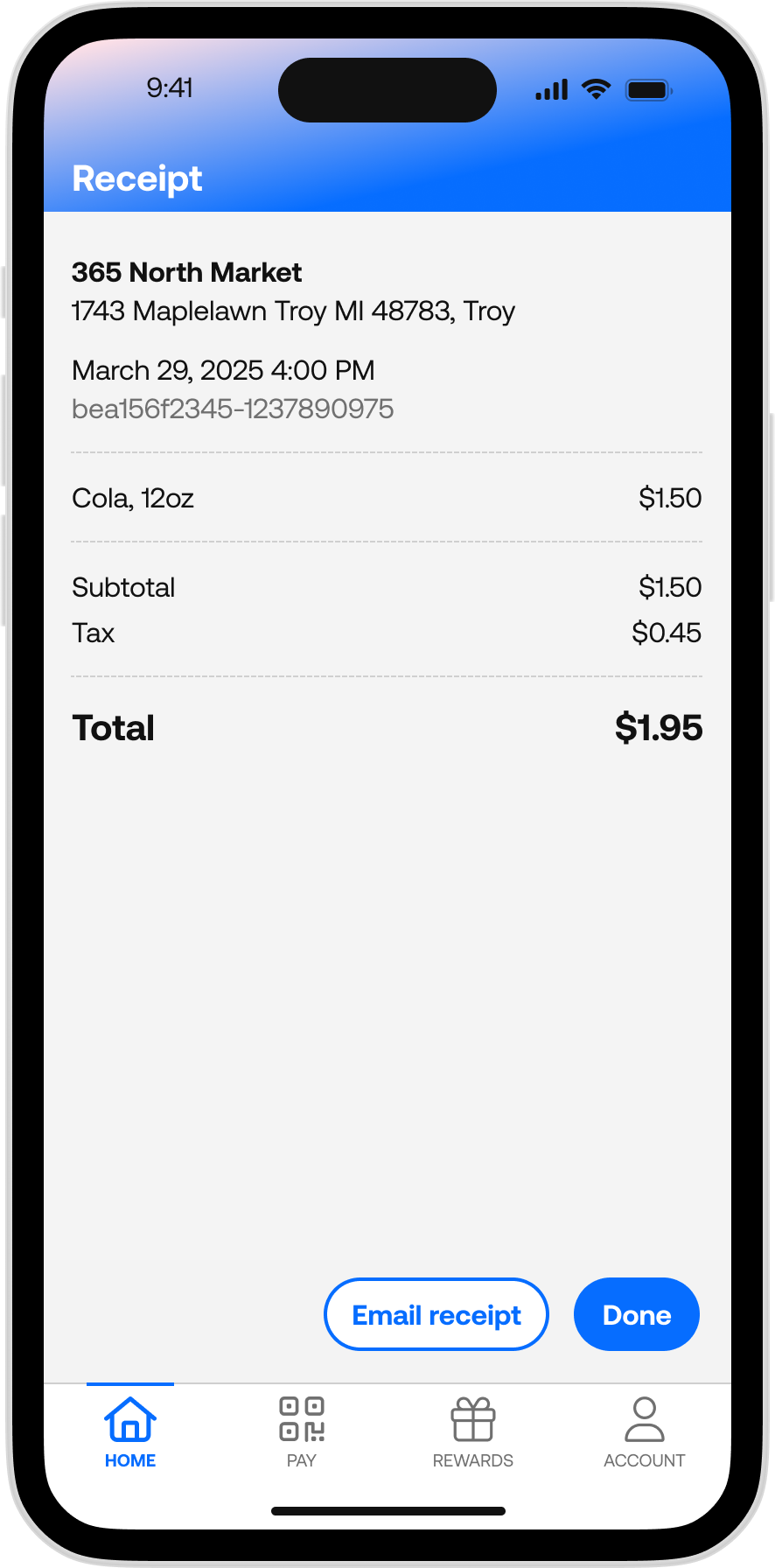 365Pay - Scan and Pay Receipt 