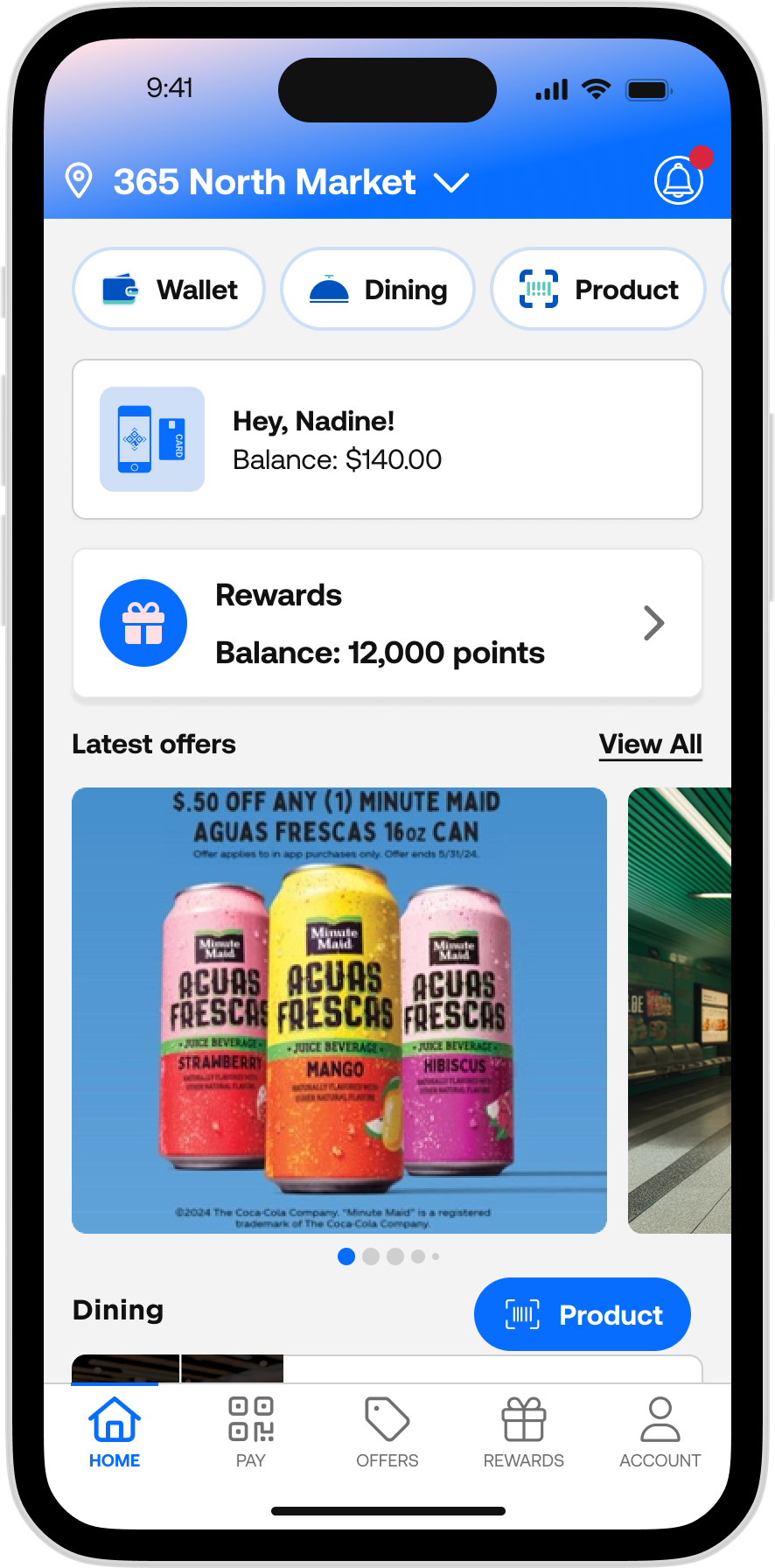 365Pay - Legacy Rewards Main Page 