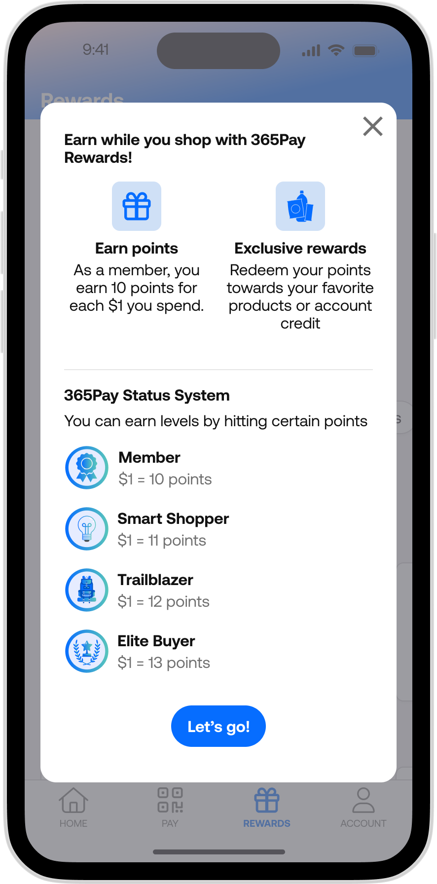 365Pay - Enhanced Rewards Page 