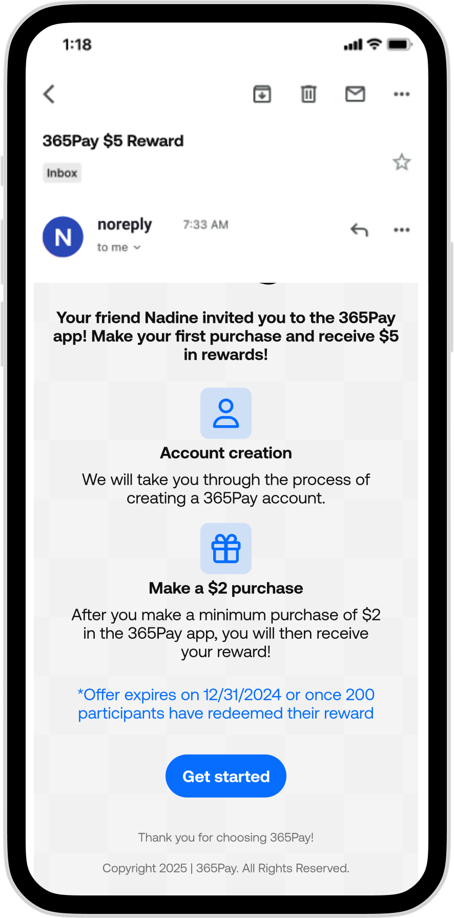 365Pay - Accept Referral Email Page 2 