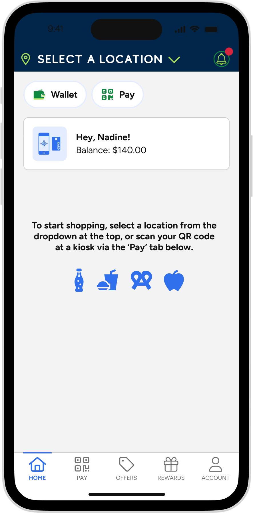 Refive - Home Select Location 