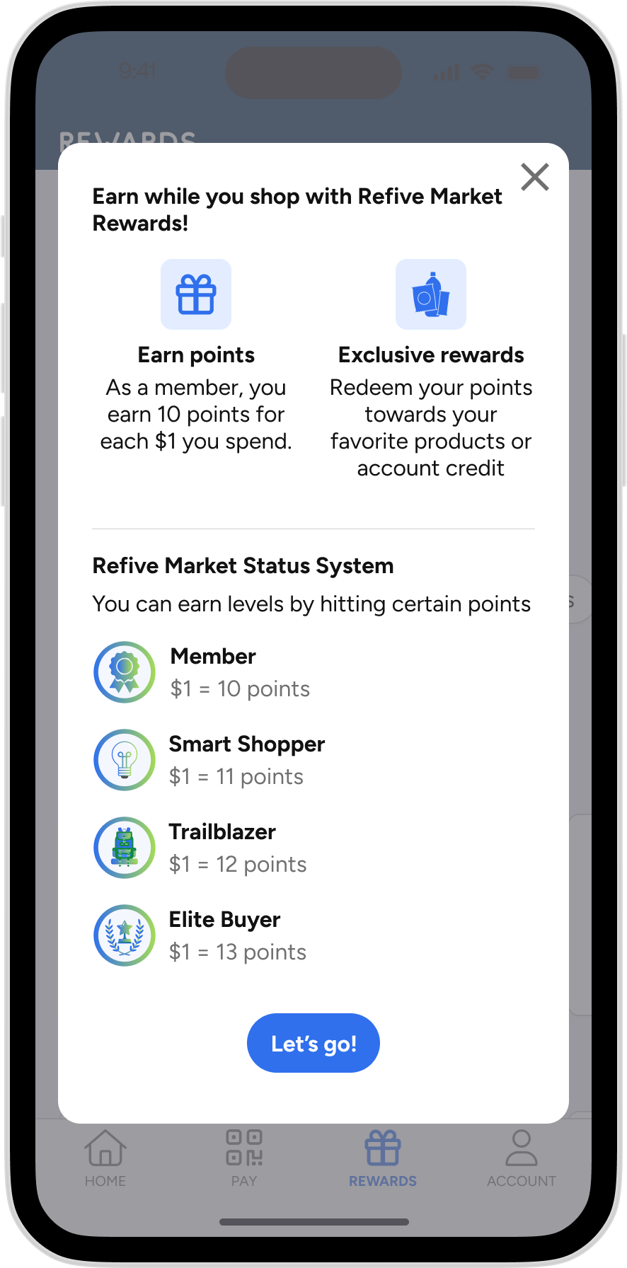 Refive - Rewards App Popup 