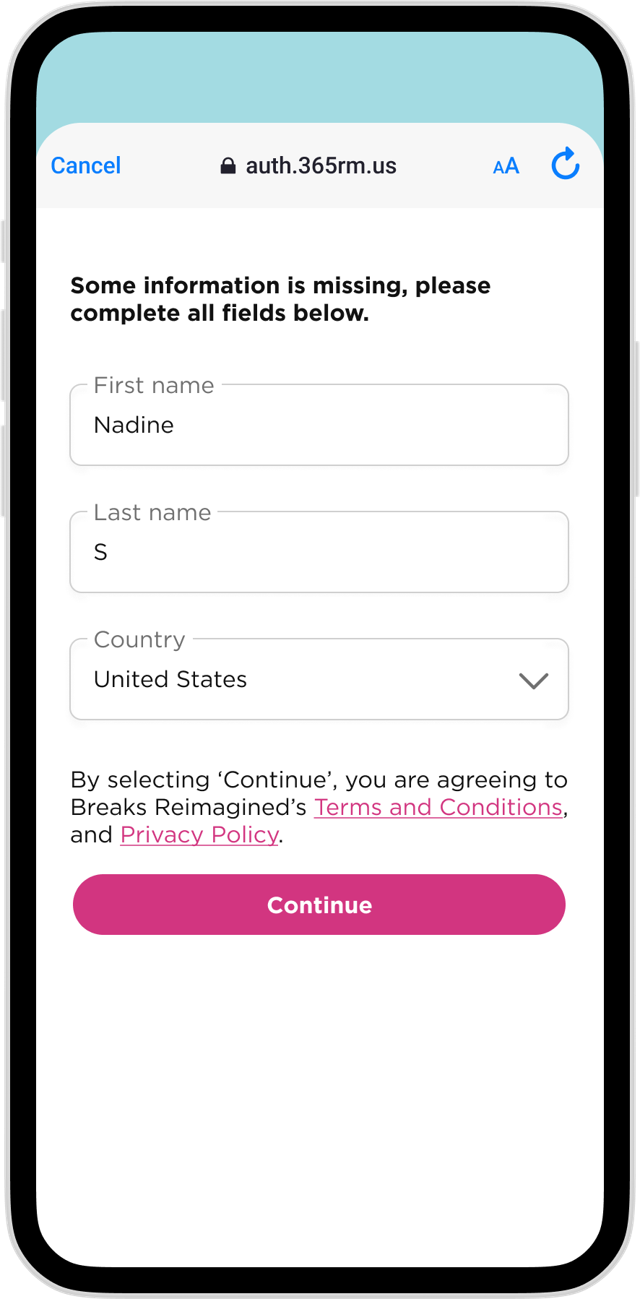 Breaks Reimagined app - Logging In, Scenario 2 - Image 5.png