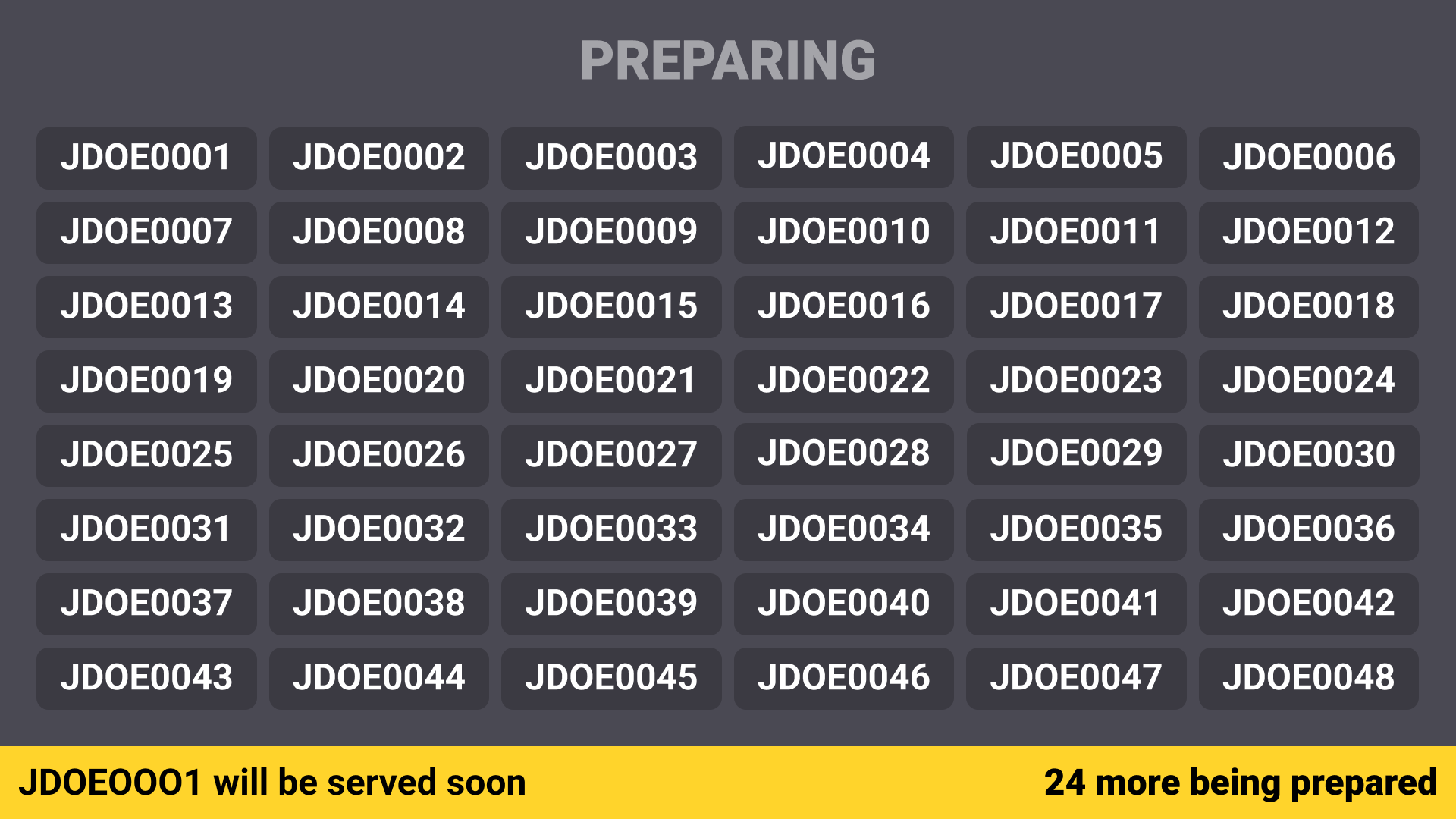 KDS -  Preparing Screen only - Horizontal, Dark Mode.png