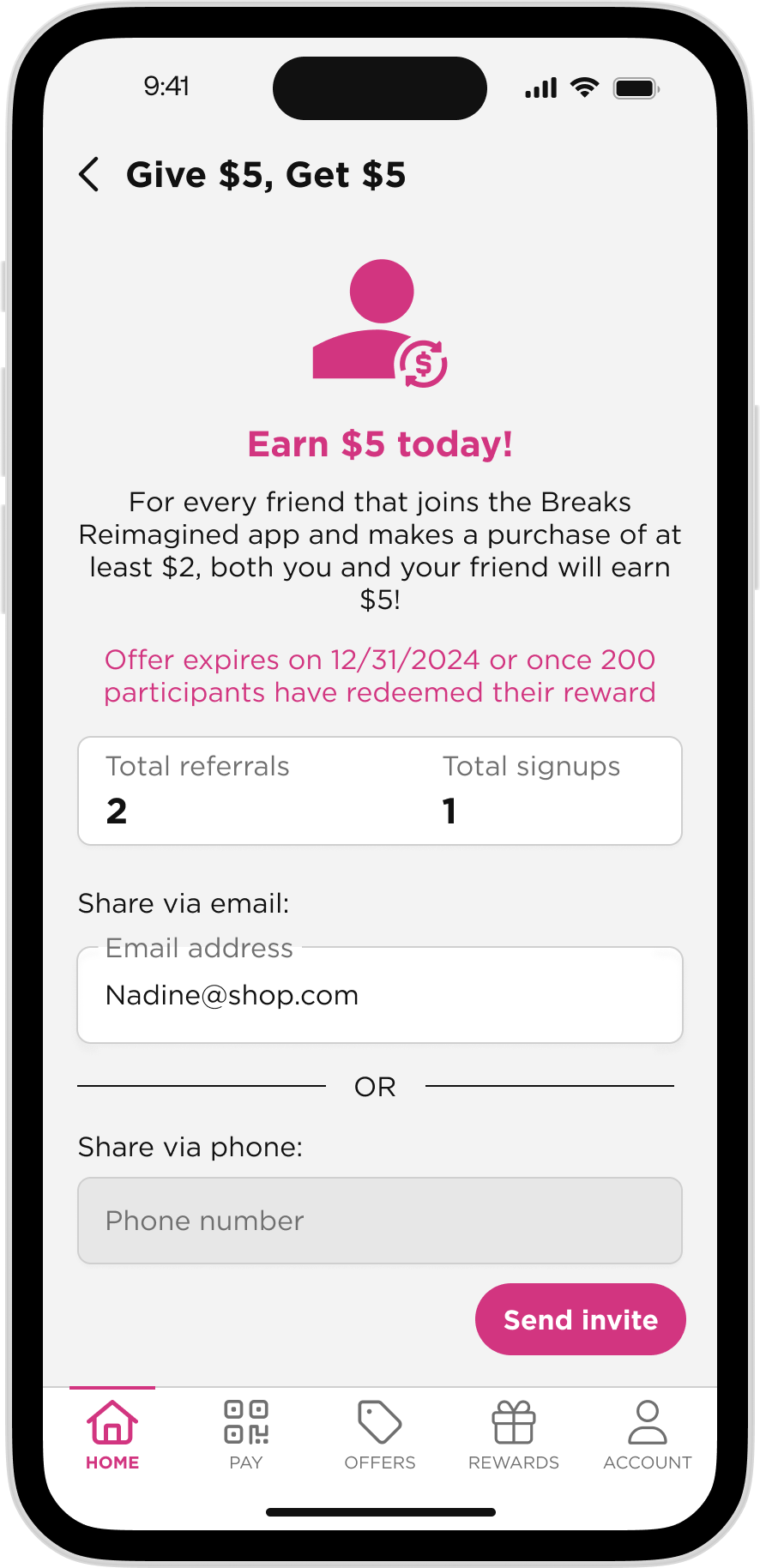 Breaks Reimagined app - Referrals - Send a Referral - Image 3.png