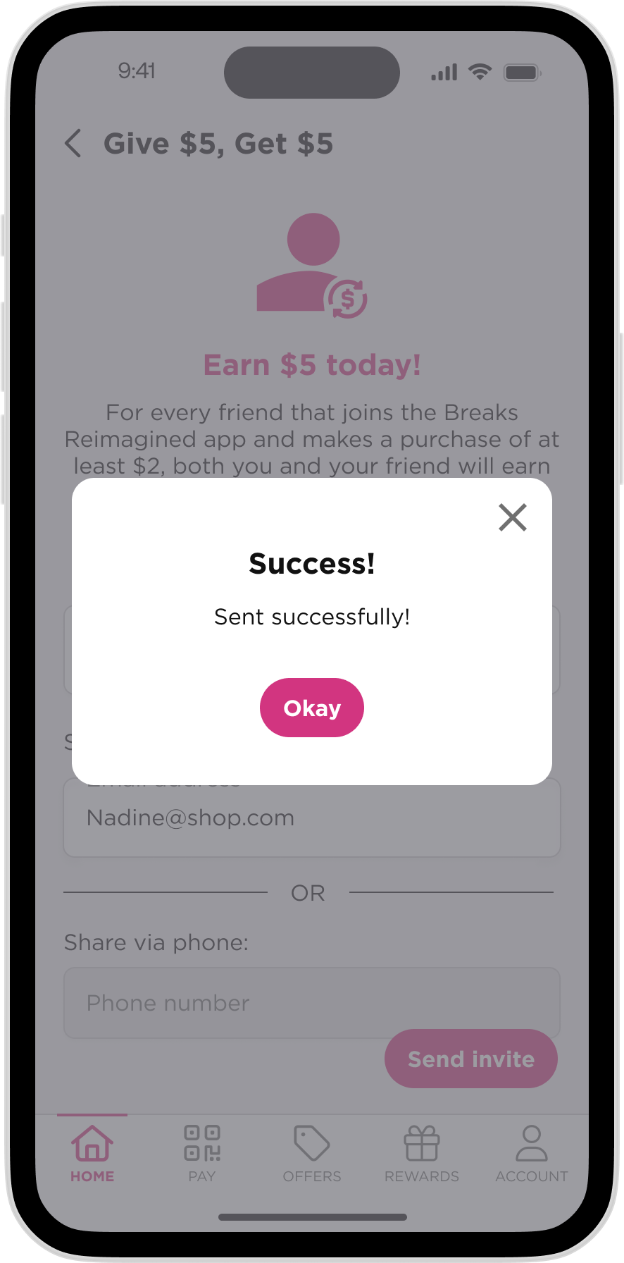 Breaks Reimagined app - Referrals - Send a Referral - Image 5.png
