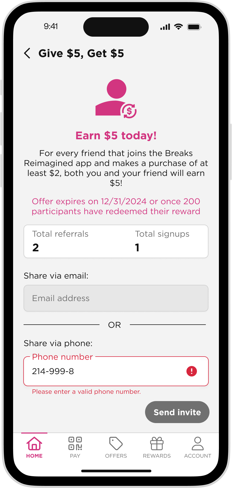 Breaks Reimagined app - Error States - Account Already Exists or Invalid Phone Number or Email - Image 2.png