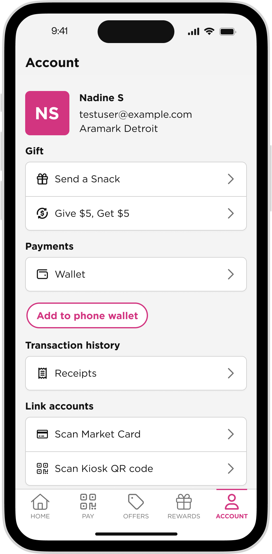 Breaks Reimagined app - Account Management - Image 1.png