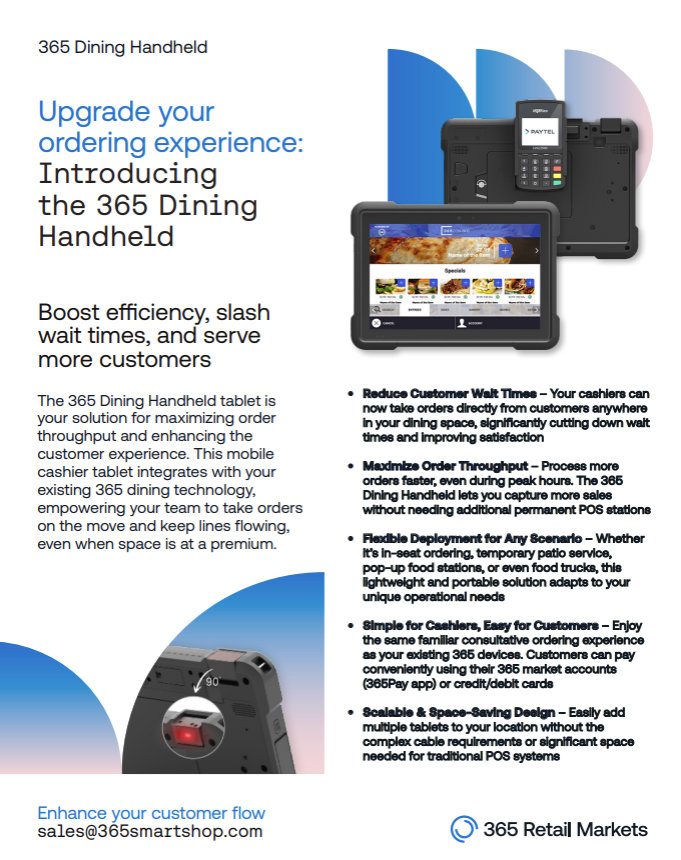 Dining - Handhelds Sales Pager