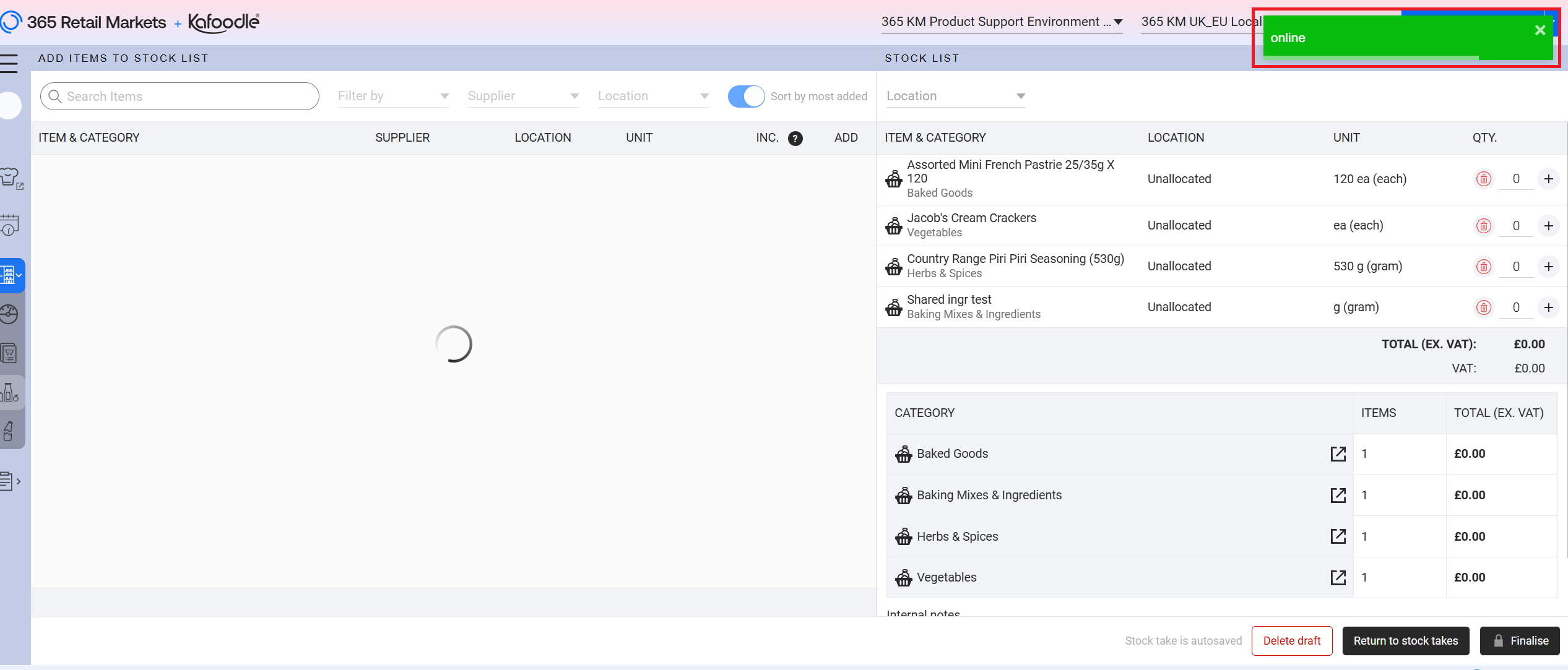 Kafoodle - Stock Ordering - Offline Upload Banner Desktop
