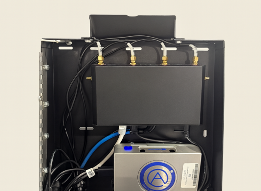 365RM Connect Installation Process - Installing Wi-Fi Antennas - remount router and close kiosk door.png