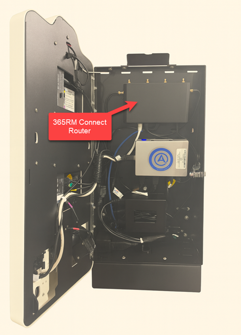365RM Connect Installation Process - 365RM Connect Router in cabinet.png