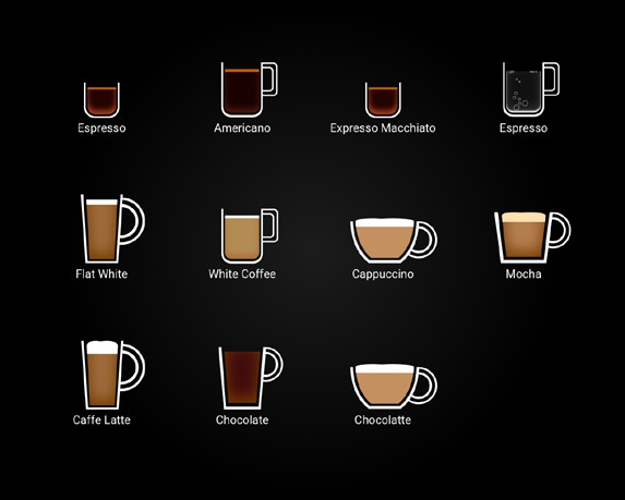 PicoCoffee - Coffee Machine Device screen - Drink selection.png