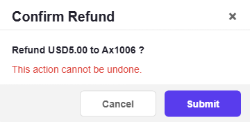 ADM - Refund - Confirm Refund
