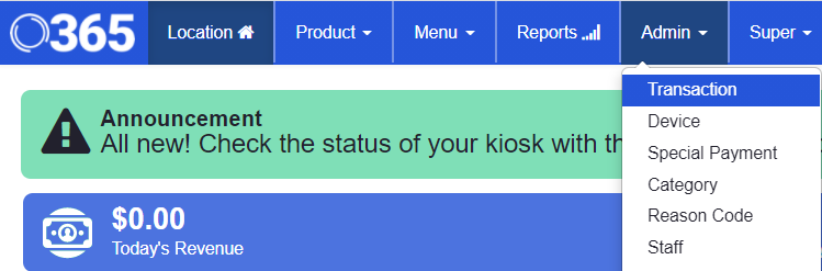 ADM - Admin - Transaction