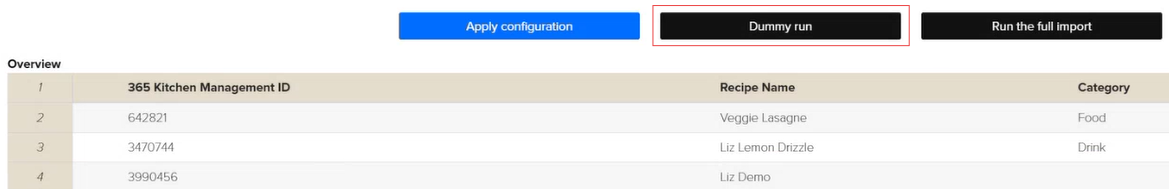 Kafoodle - Import - Dummy run button.png