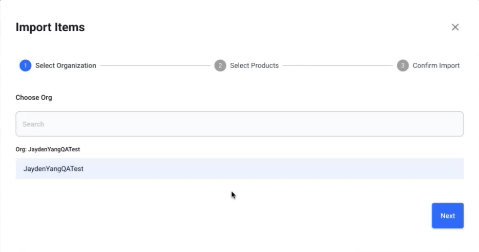 Menu Hub - Global Items - Import Items popup - Step 1.png