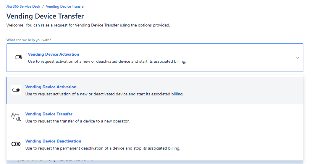Parlevel - Vending Activation and Deactivation