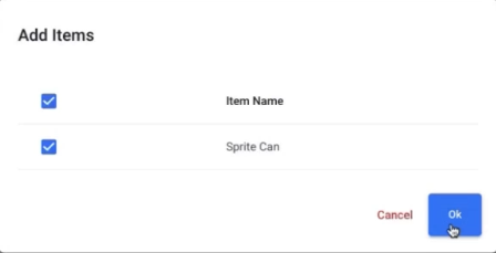 Menu Hub - Menu Edit page - Section - Add Items popup.png