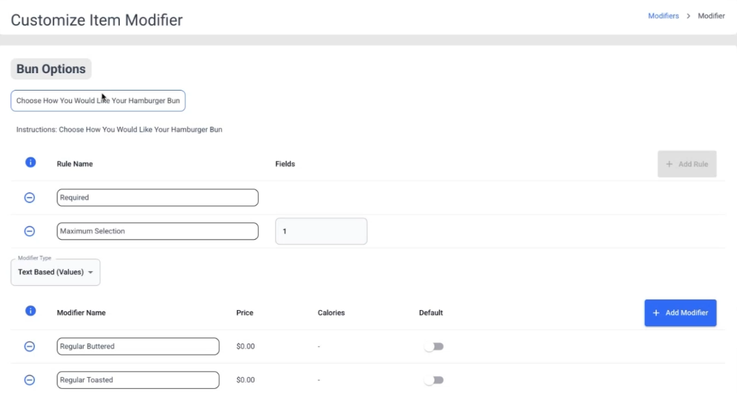 Menu Hub - Modifiers - Customize Item Modifier page.png