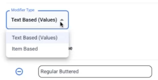 Menu Hub - Customize Item Modifier - Modifier Type dropdown.png