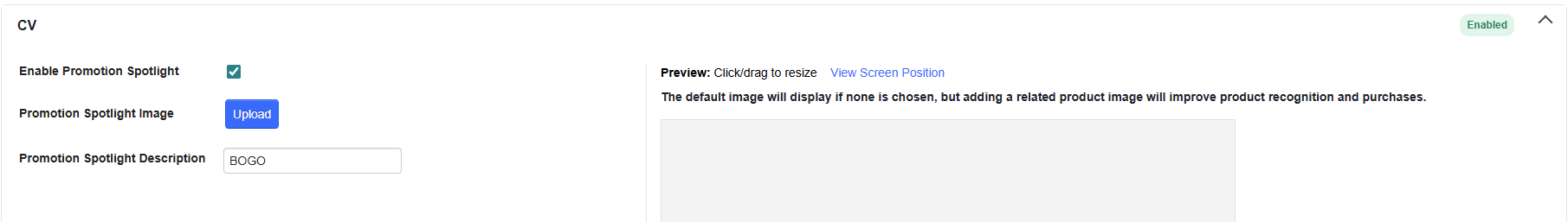 ADM - Enable Promotion Spotlight CV Devices