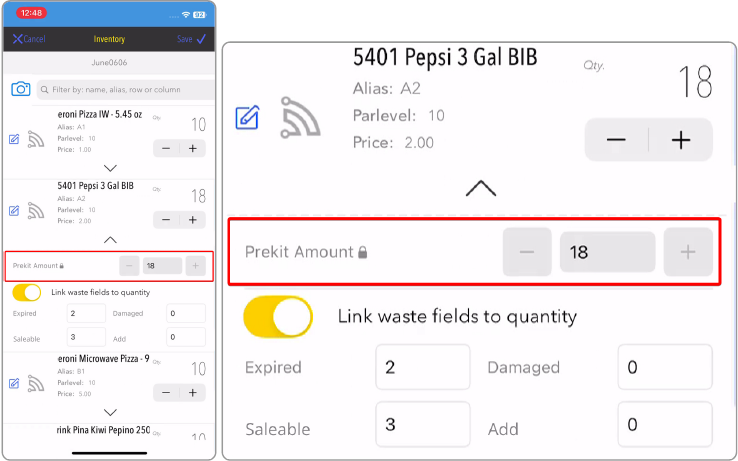 Parlevel - Stock App - After-Finalize Inventory Adjustments (Prekit Amount locked).png