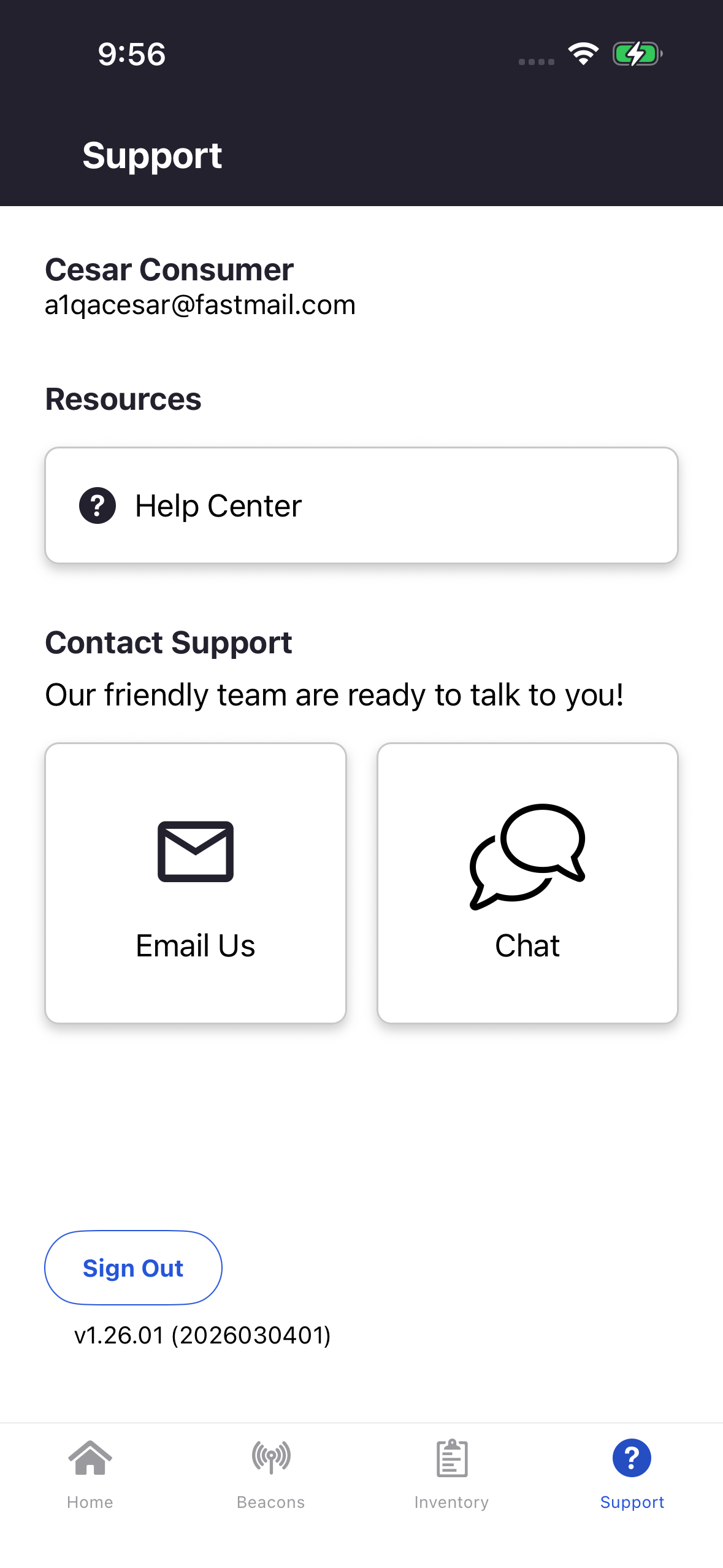 365Ops - Support Tab