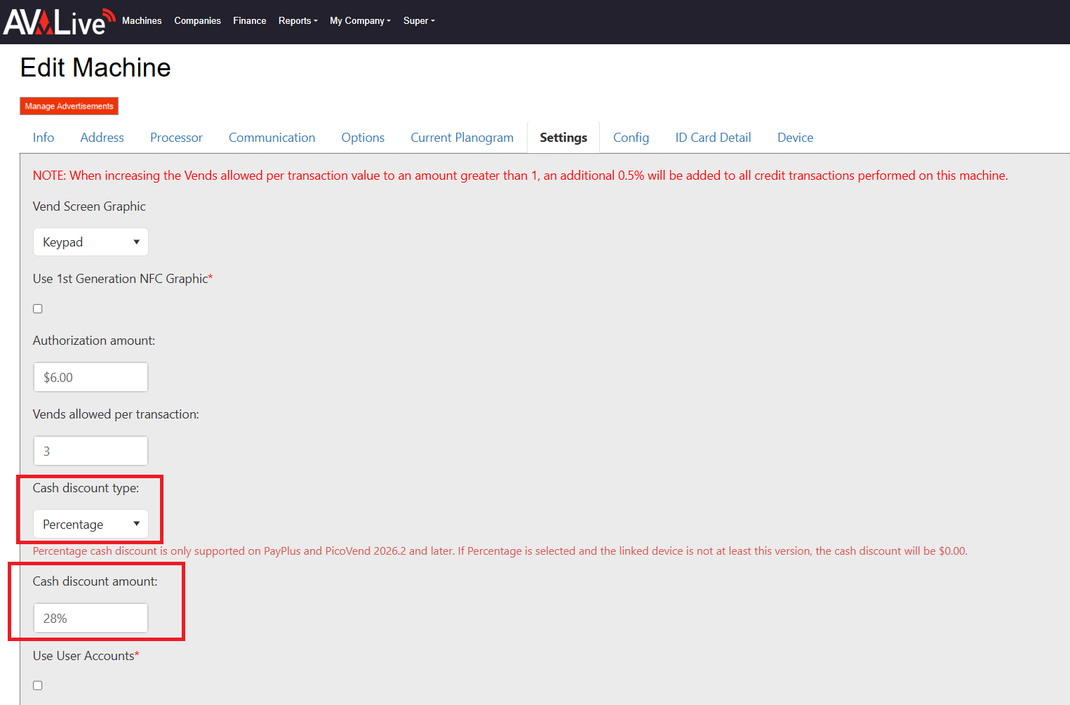 AVLive - Cash Discount Setting.png