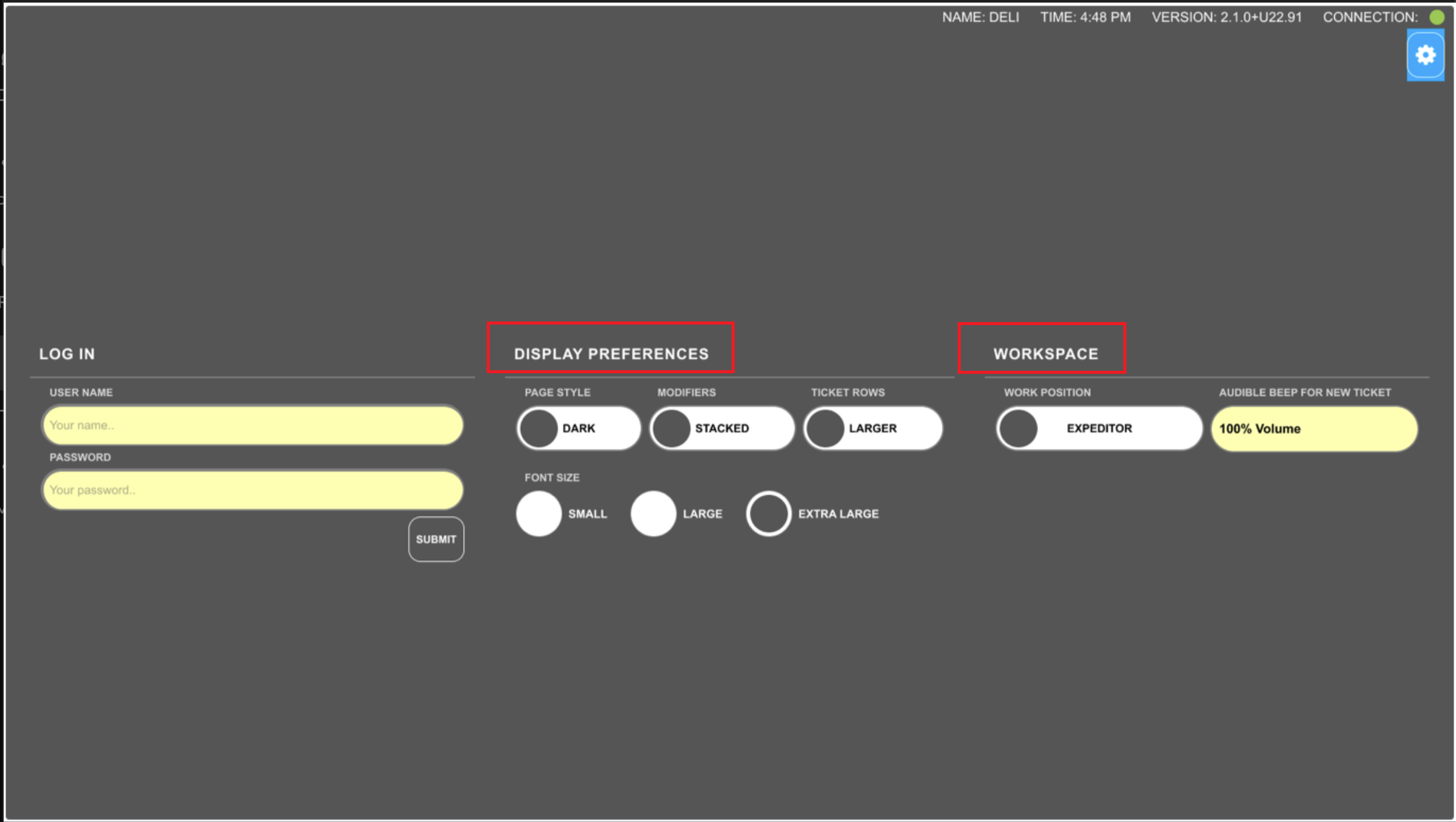 365Dining - KDS General Settings DIsplay and Workspace.png
