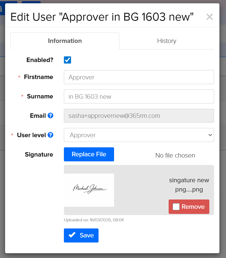 Kafoodle - Approver User Fields