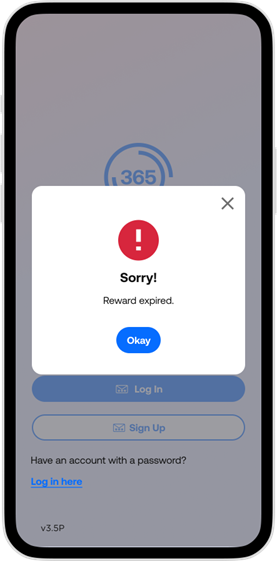 365Pay - Error Message - Reward expired.png