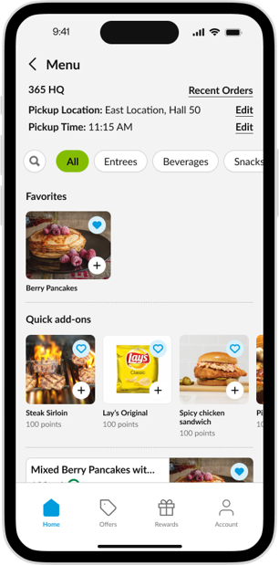 CK App - Dining Favorited Dining