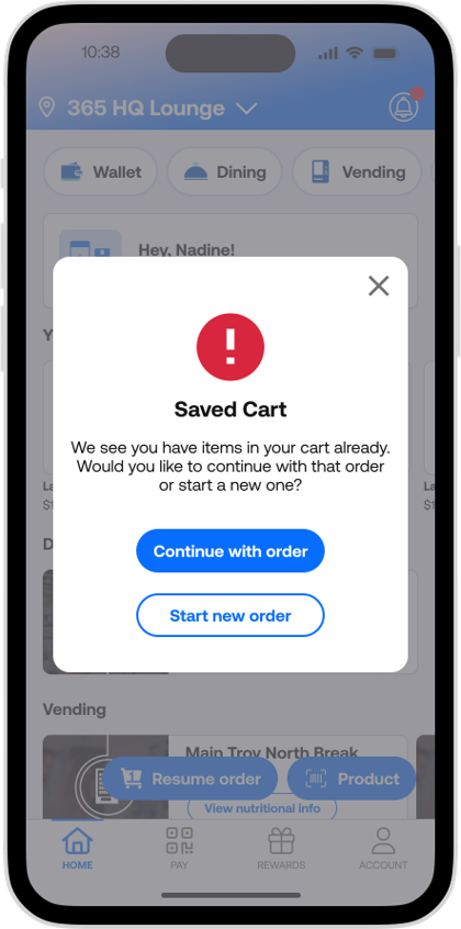 365Pay - Dining Cart Persistence - Saved Cart - image 2.png