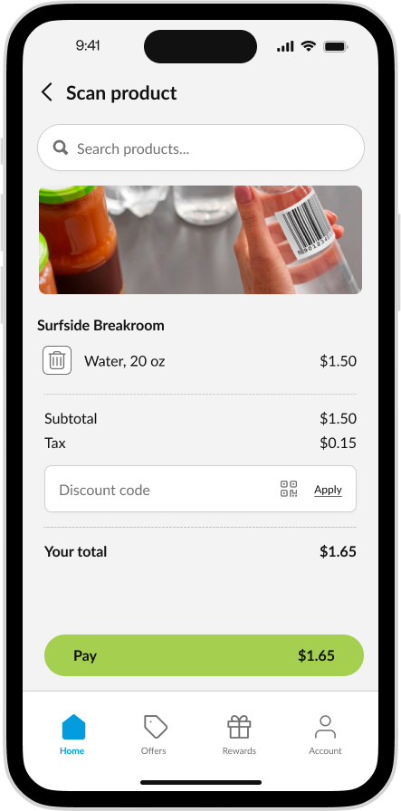 CK App - Scan and Pay Item Scanned