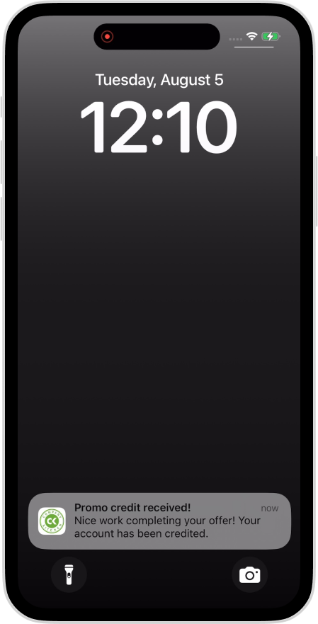 CK App - Offers Push Notification