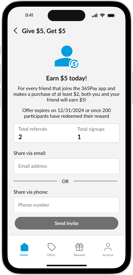 CK App - Give 5 Get 5
