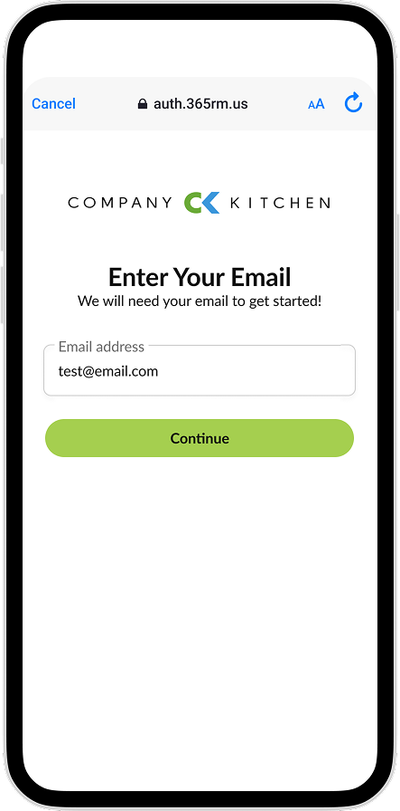 CK App - Referral Accept Sign Up