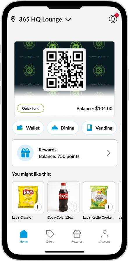 CK App - Home Page Legacy Rewards
