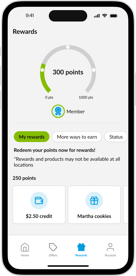 CK App - Enhanced Rewards My Rewards