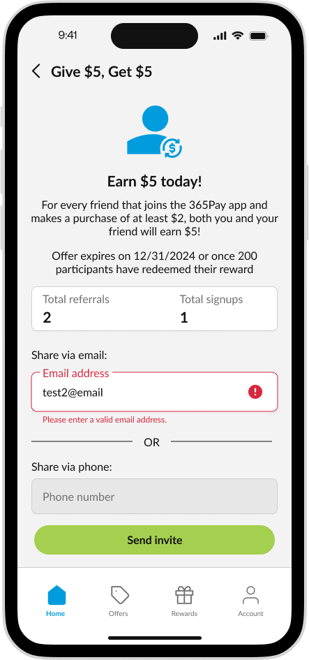 CK App - Referral Error Email