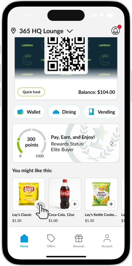 CK App - Recommended Product Add to Cart