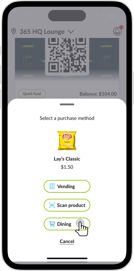 CK App - Recommended Product Dining