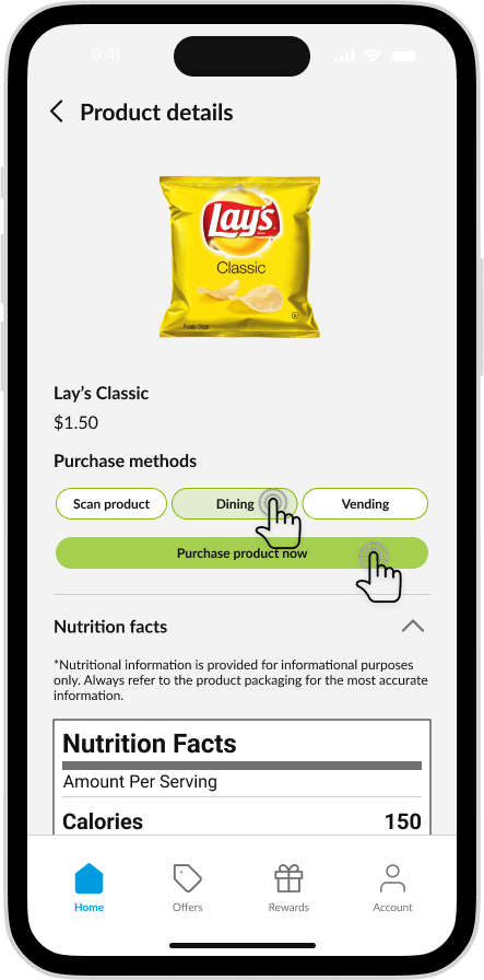CK App - Recommended Product Nutrition