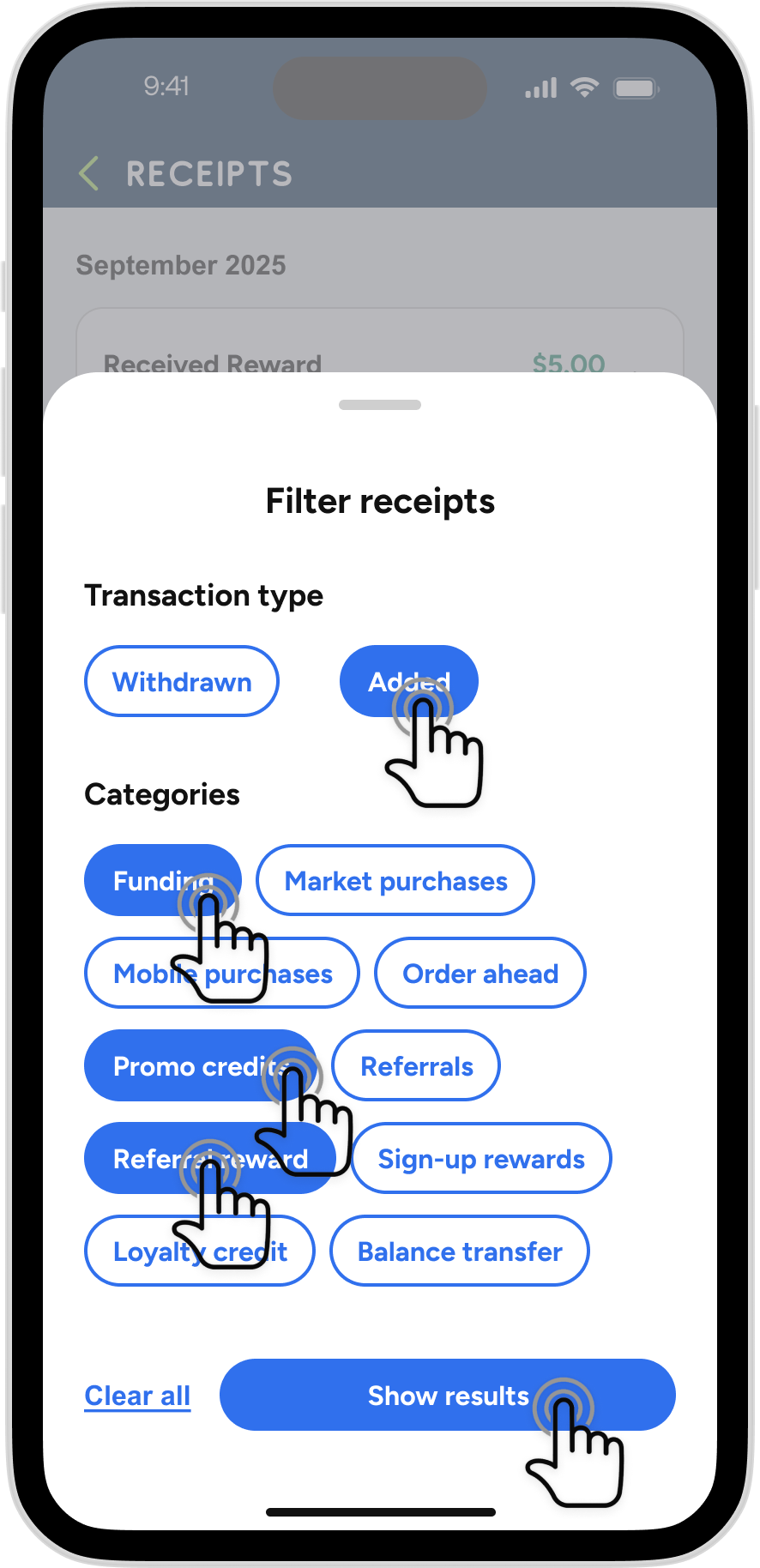 Refive - Receipts Filter Filled