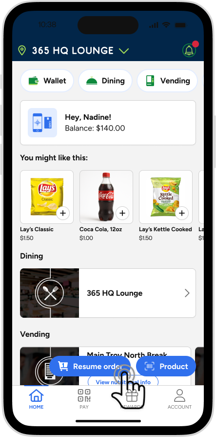 Refive - Resume Order Home Page