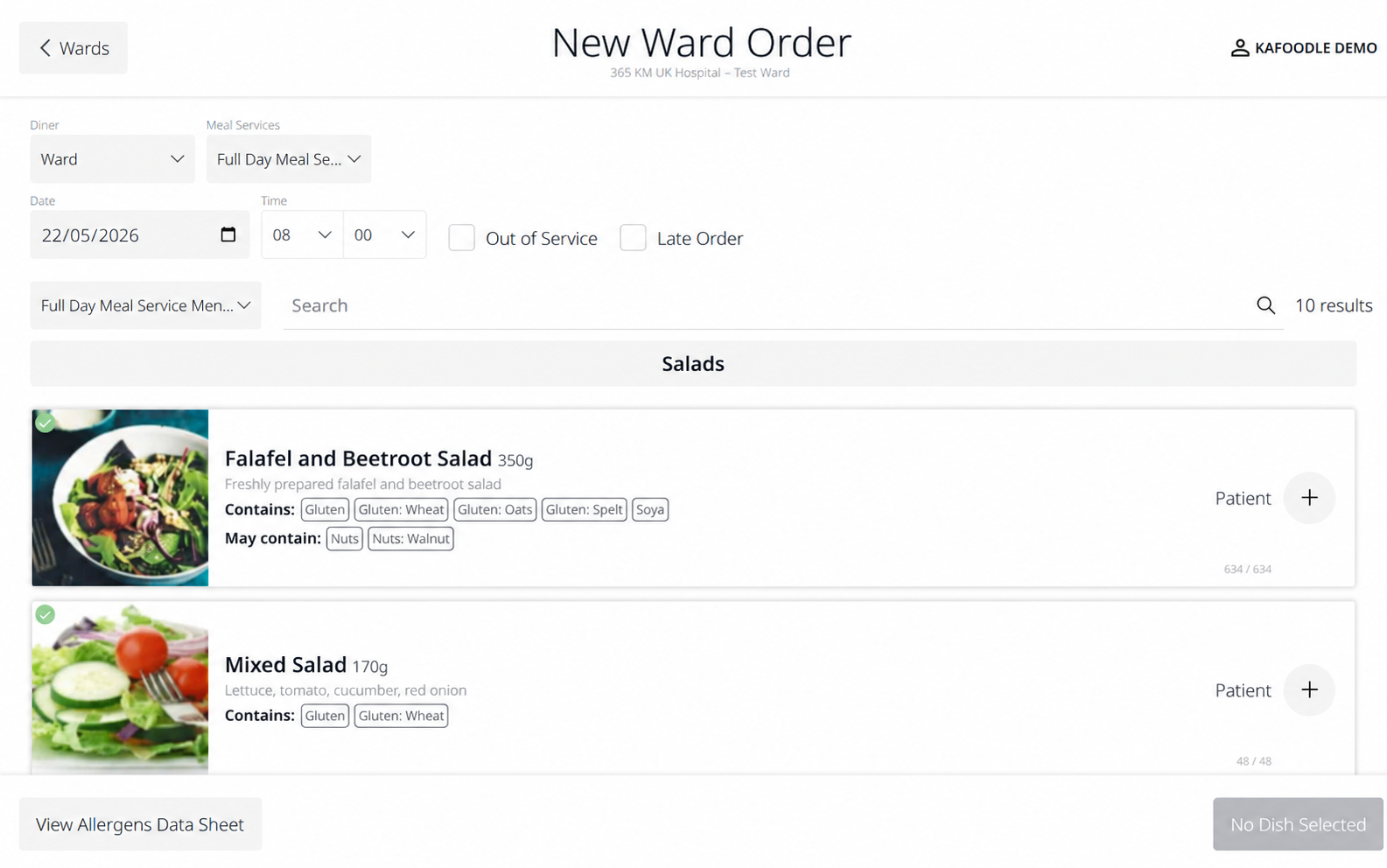 Kafoodle - ePMO Ward Order