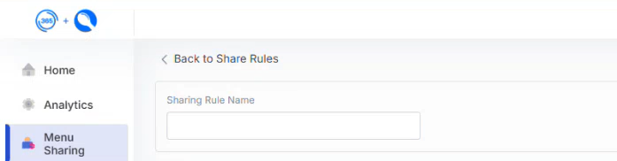 Spoonfed - Back Office Enterprise Menu Sharing Rule Name