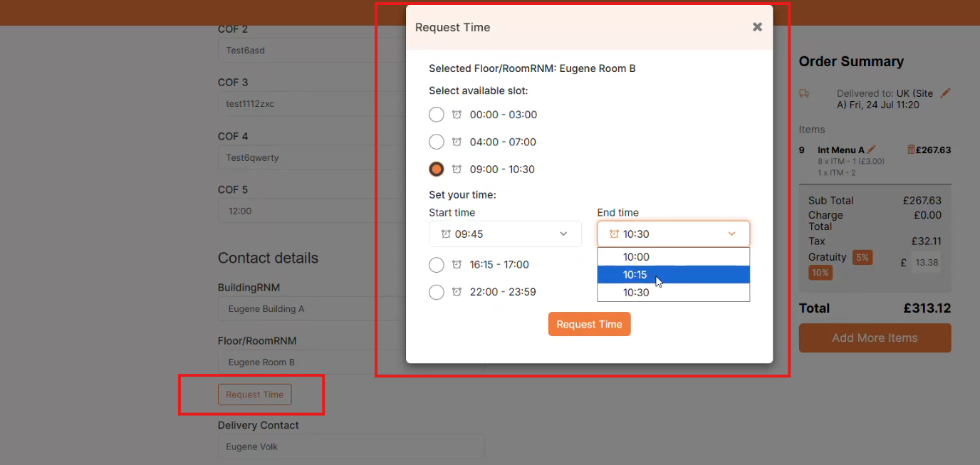Spoonfed - Online Ordering - Room Reservation